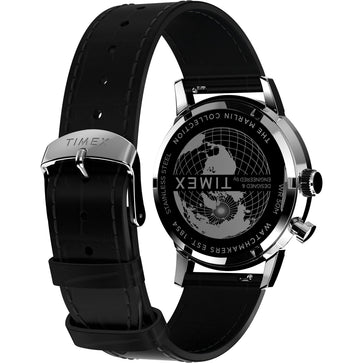 Timex Marlin Moon Phase 40mm Leather Strap Men's Watch, TW2W51200UJ