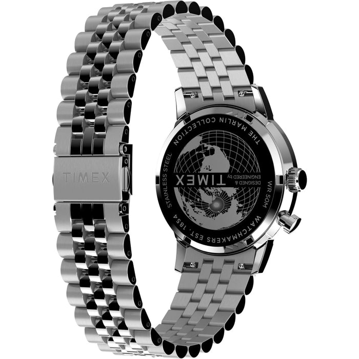 Timex Marlin Moon Phase 40mm Stainless Steel Bracelet Men's Watch, TW2W51300UJ