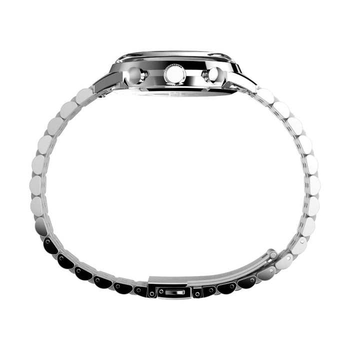 Timex Marlin Silver-Tone Analog Round Stainless Steel Dial Men's Watch, TW2W10400UJ