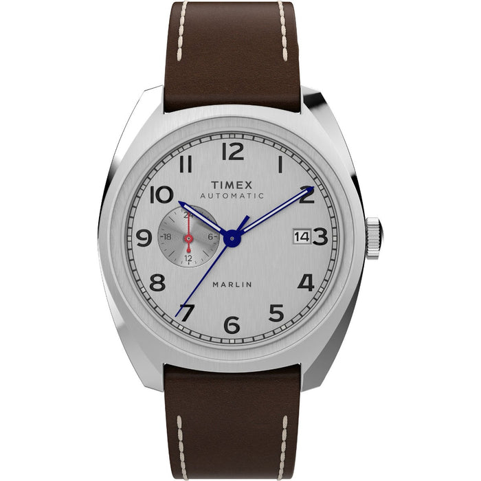 Timex Marlin Sub-Dial Automatic 39mm Leather Strap Men's Watch, TW2V62000U9