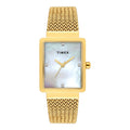 Timex Mother of Pearl Rectangle Dial Analog Women's Watch, TWEL20703