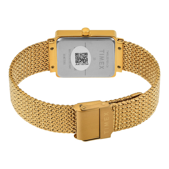 Timex Mother of Pearl Rectangle Dial Analog Women's Watch, TWEL20703