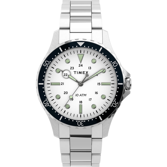 Timex Navi 41mm Stainless Steel Bracelet Men's Watch, TW2U10900UJ