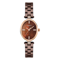 Timex Oval 23mm Brown Dial Analog Women's Watch, TWEL27202