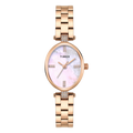 Timex Oval 23mm White Dial Analog Women's Watch, TWEL27200