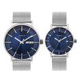 Timex Pairs Blue Round Dial Analog Couples Watch, TW00PR323