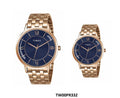 Timex Pairs Blue Round Dial Analog Couples Watch, TW00PR332