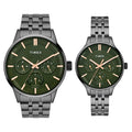 Timex Pairs Green Round Dial Analog Couples Watch, TW00PR318