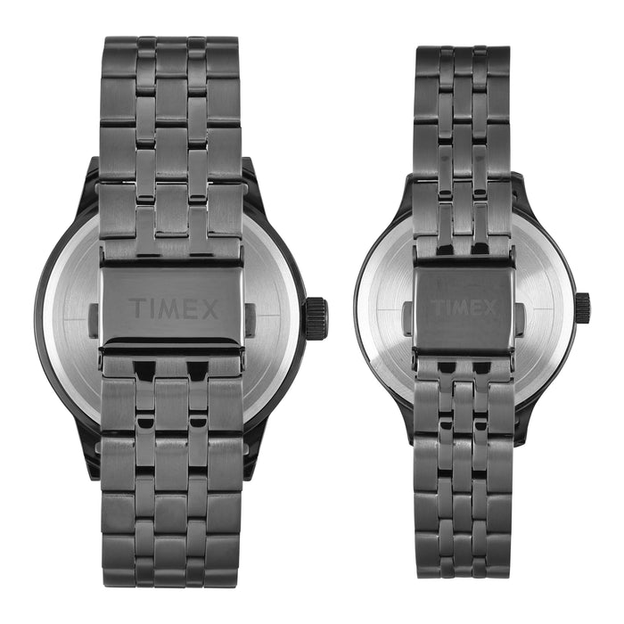 Timex Pairs Green Round Dial Analog Couples Watch, TW00PR318