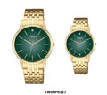 Timex Pairs Green Round Dial Analog Couples Watch, TW00PR327