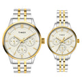 Timex Pairs Grey Round Dial Analog Couples Watch, TW00PR317