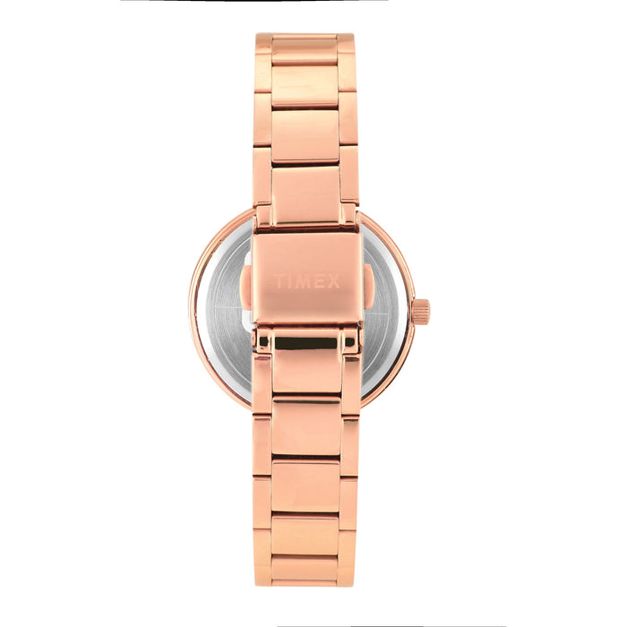 Timex Pink Round Dial Analog Women's Watch, TWEL18707