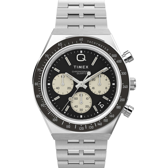 Timex Q Black Round Dial Analog Men's Watch, TWEG26402