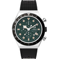 Timex Q-Timex 3-Time Zone Chronograph 40mm Synthetic Rubber Strap Men's Watch, TW2V70200UJ
