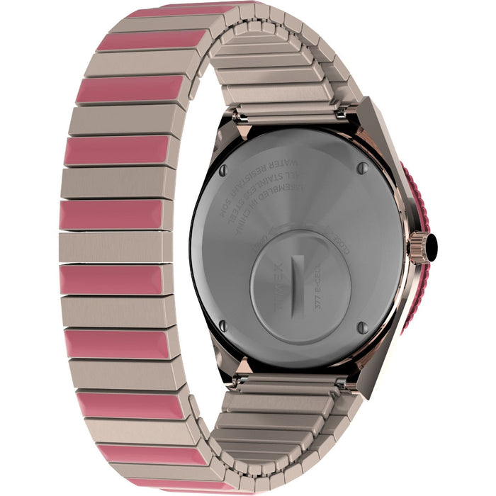 Timex Q-Timex 36mm Stainless Steel Expansion Band Women's Watch, TW2W41000UJ