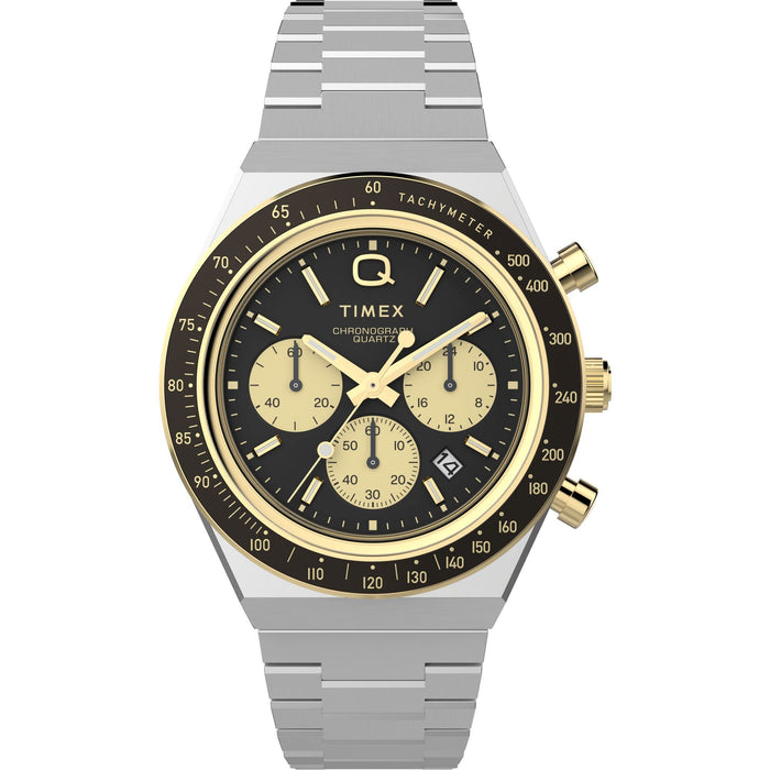 Timex Q-Timex Chronograph 40mm Stainless Steel Bracelet Men's Watch, TW2W64200UJ