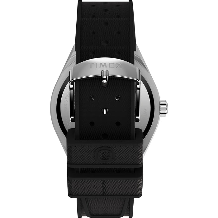 Timex Q-Timex Continental GMT 39mm Synthetic Rubber Strap Men's Watch, TW2Y12200UJ
