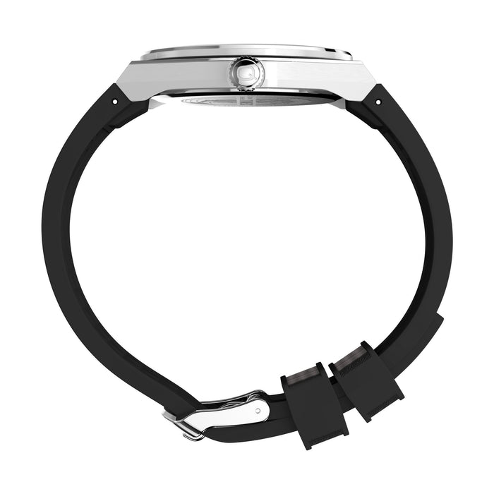 Timex Q-Timex Continental GMT 39mm Synthetic Rubber Strap Men's Watch, TW2Y12200UJ