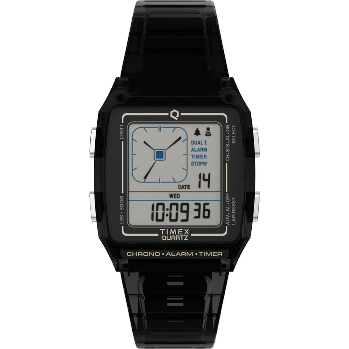 Timex Q-Timex LCA 35mm Resin Strap Unisex Watch, TW2W45000UJ