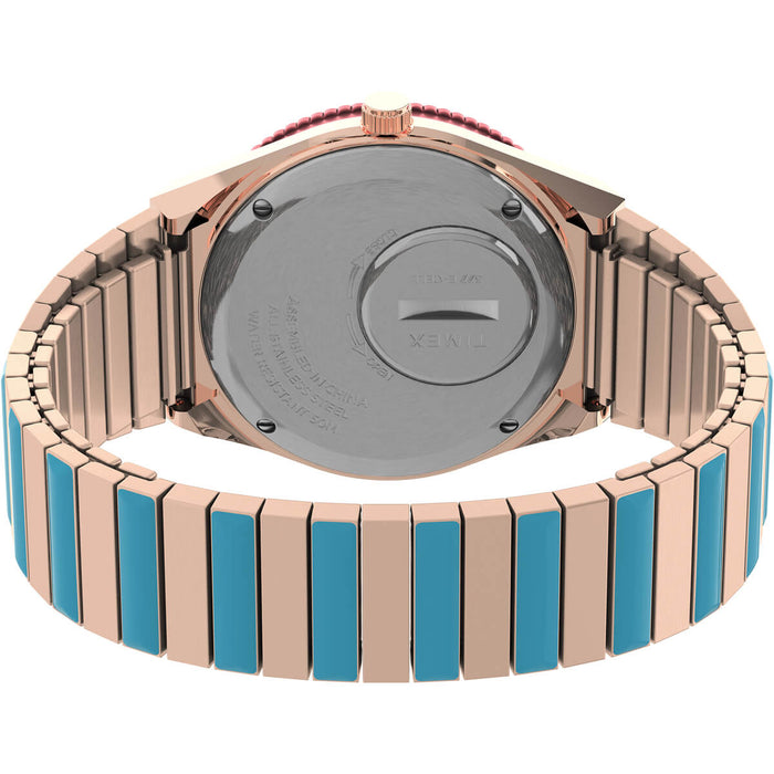 Timex Q-Timex Malibu 36mm Stainless Steel Expansion Band Women's Watch, TW2U81500UJ