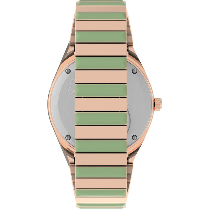 Timex Q-Timex Malibu 36mm Stainless Steel Expansion Band Women's Watch, TW2V38700UJ