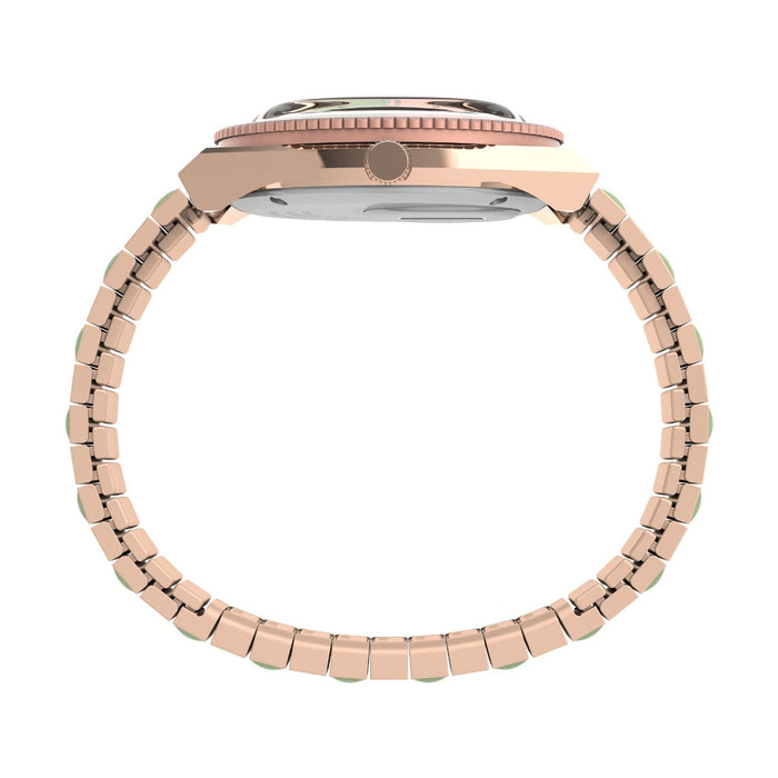 Timex Q-Timex Malibu 36mm Stainless Steel Expansion Band Women's Watch, TW2V38700UJ