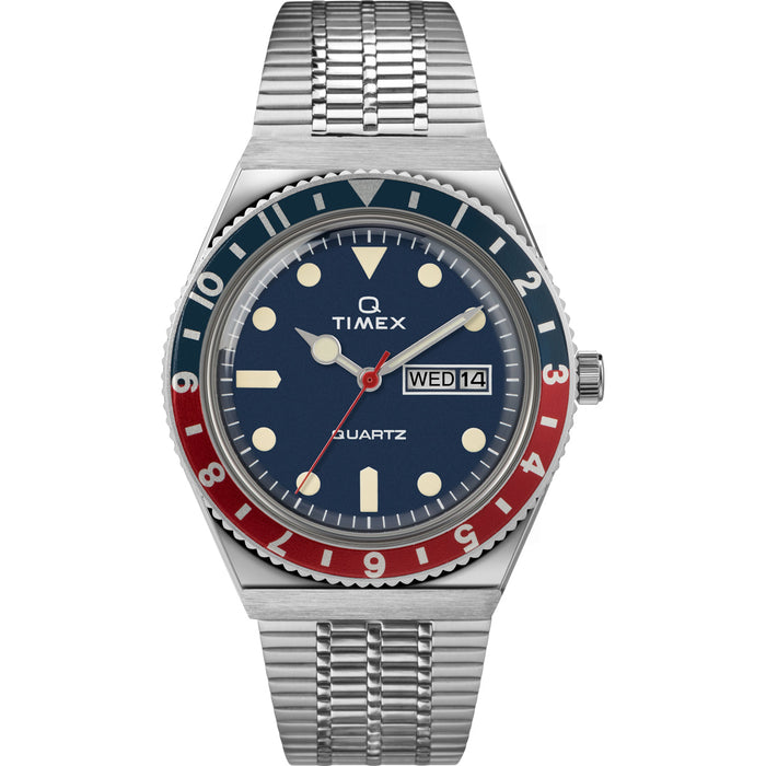 Timex Q-Timex Reissue 38mm Stainless Steel Bracelet Men's Watch, TW2T80700U9