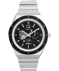 Timex Quartz Black Dial Multi-Function Stainless Steel Men's Watch, TW2Y56700UJ