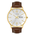 Timex Quartz Dial Analog Leather Men's Watch, TWTG12109