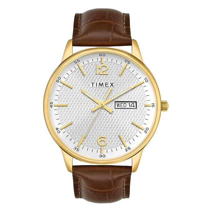 Timex Quartz Dial Analog Leather Men's Watch, TWTG12109