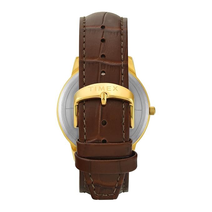 Timex Quartz Dial Analog Leather Men's Watch, TWTG12109