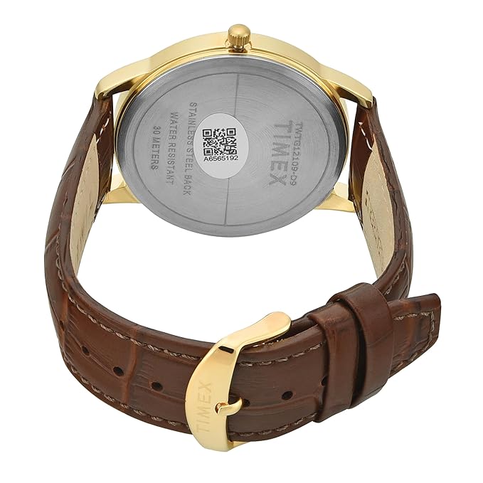 Timex Quartz Dial Analog Leather Men's Watch, TWTG12109