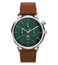 Timex Quartz Dial Multi-Function Leather Men's Watch, TWEG26800
