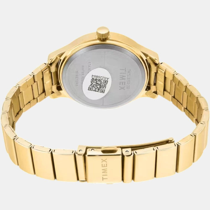 Timex Quartz Green Dial Analog Stainless Steel Women's Watch, TWTL13702
