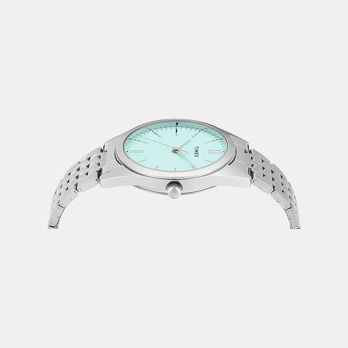 Timex Quartz Green Dial Analog Stainless Steel Women's Watch, TWTL14100