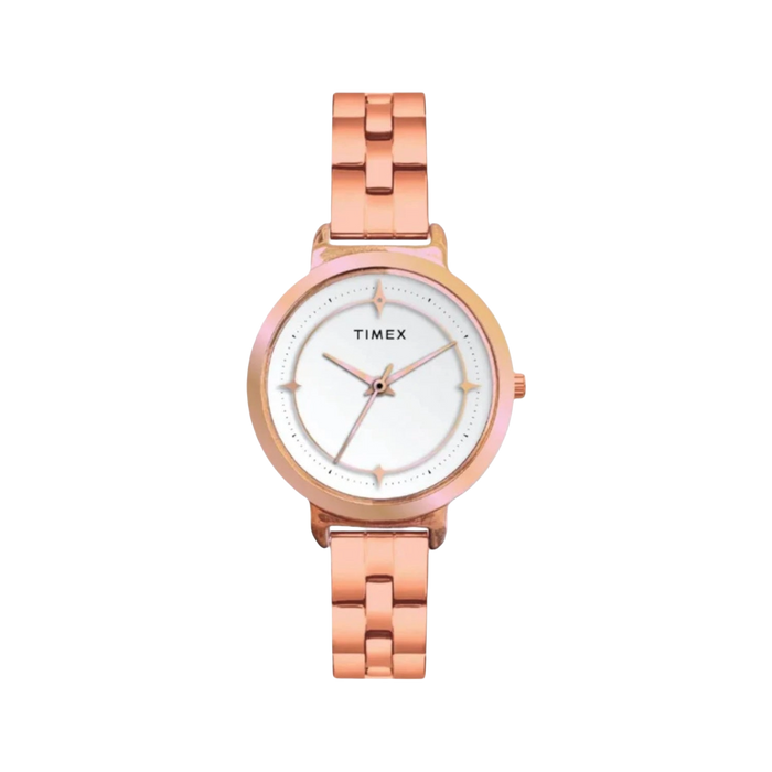 Timex Quartz White Dial Analog Stainless Steel Women's Watch, TWTL14201