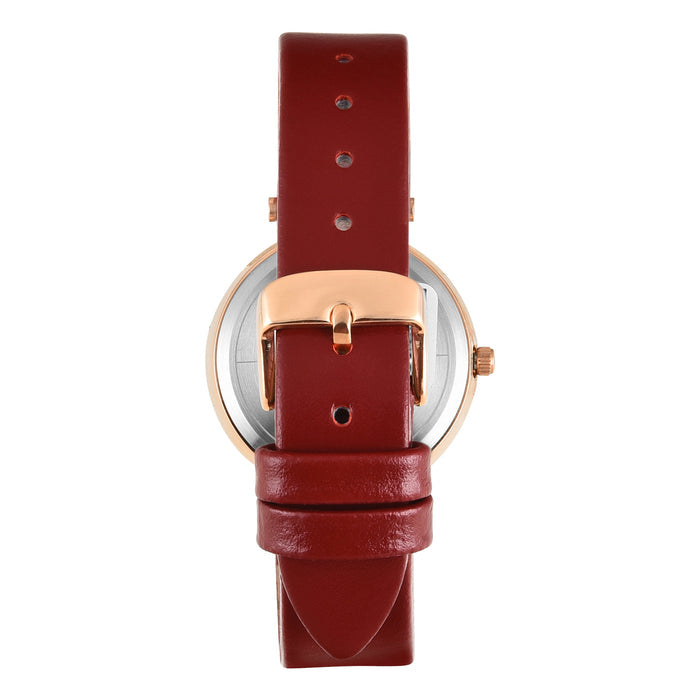 Timex Red Round Dial Analog Women's Watch, TWEL19205