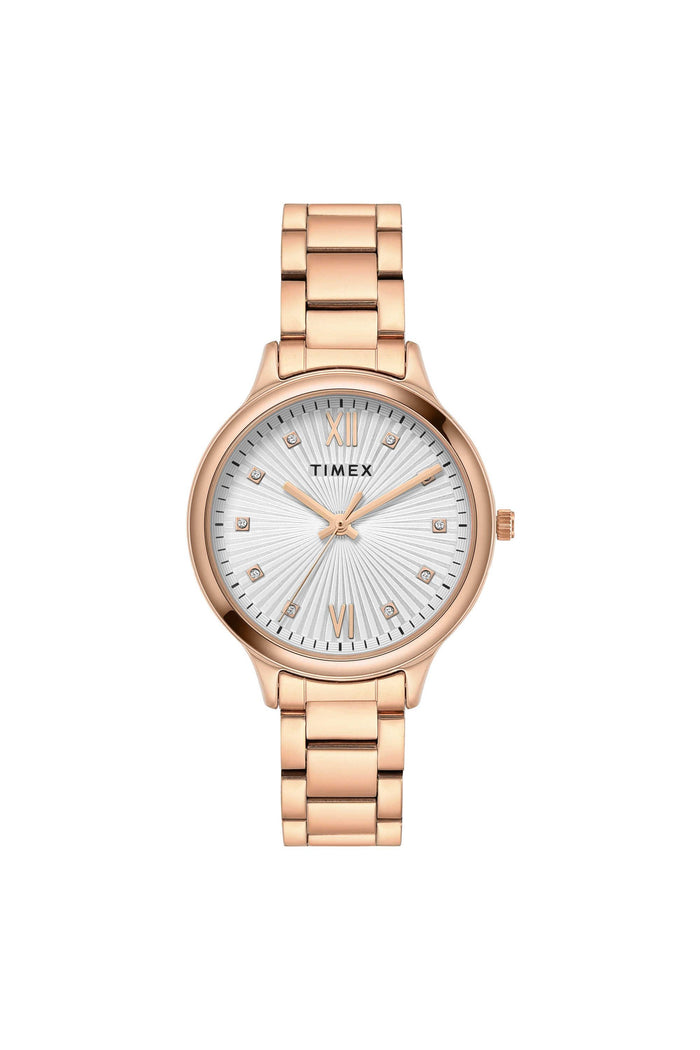 Timex Rose Gold Strap Analog Women's Watch, TWTL12116