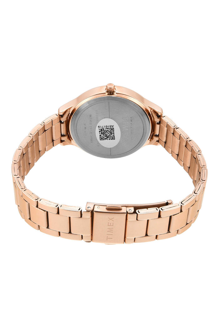 Timex Rose Gold Strap Analog Women's Watch, TWTL12116