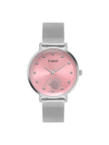 Timex Round Pink Dial Analog Women's Watch, TWEL12921