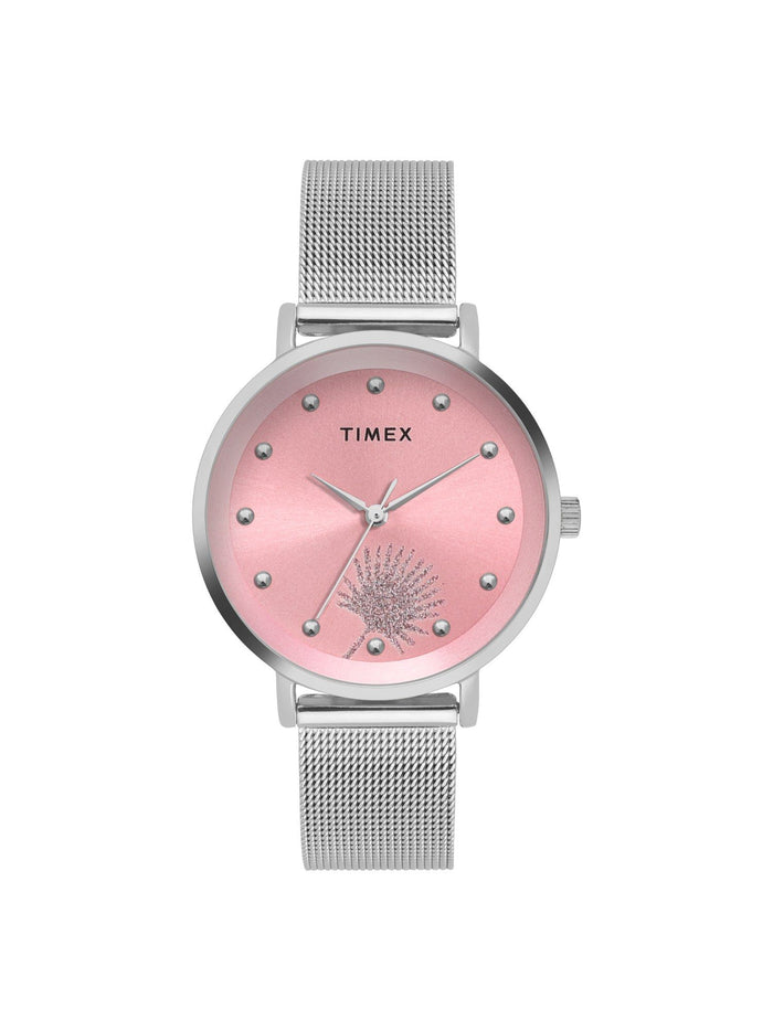 Timex Round Pink Dial Analog Women's Watch, TWEL12921