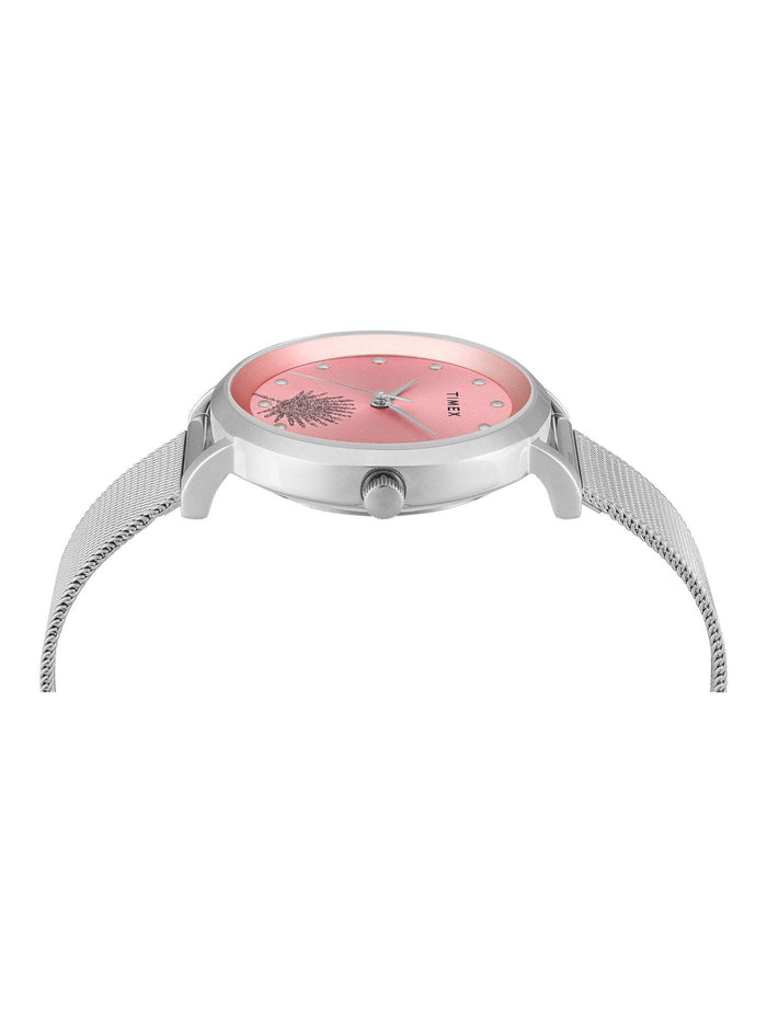 Timex Round Pink Dial Analog Women's Watch, TWEL12921