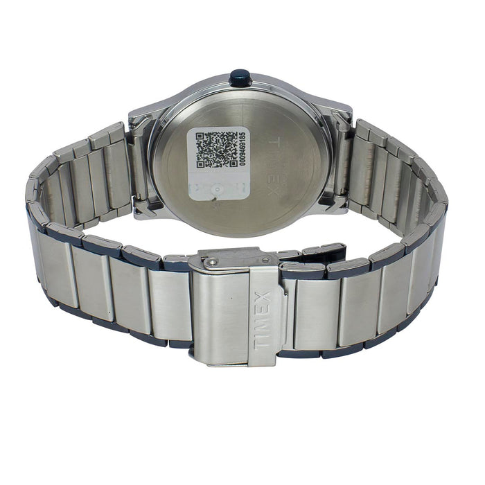 Timex Silver Dial Analog Stainless Steel Men's Watch, TW000R467