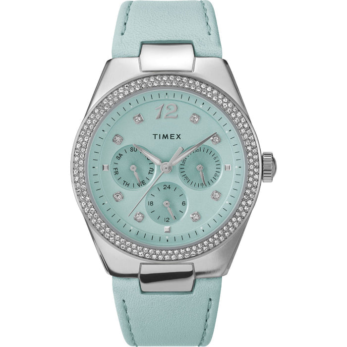 Timex Simone Multifunction 38mm Leather Strap Women's Watch, TW2V80400UJ