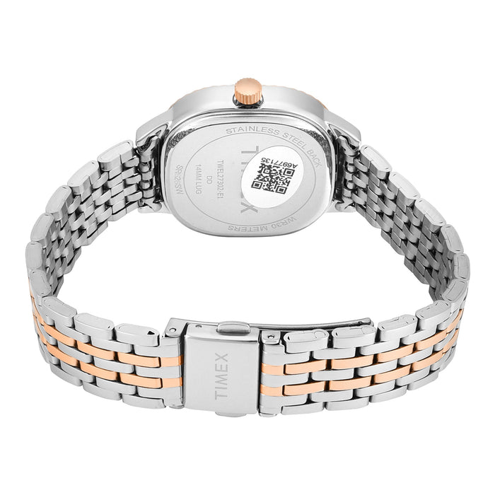 Timex Square 29mm Pink Dial Analog Women's Watch, TWEL27302