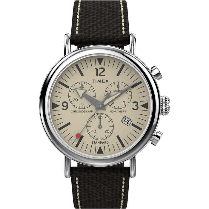 Timex Standard Chronograph 41mm Fabric Strap Men's Watch, TW2V43800UJ