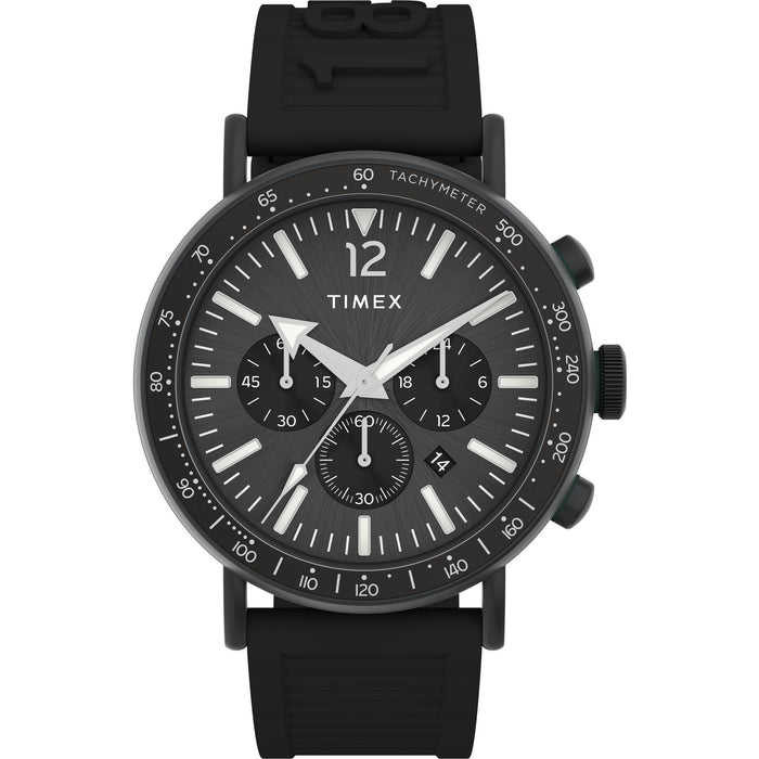 Timex Standard Tachymeter Chronograph 43mm Eco-Friendly Resin Strap Men's Watch, TW2V71900UJ