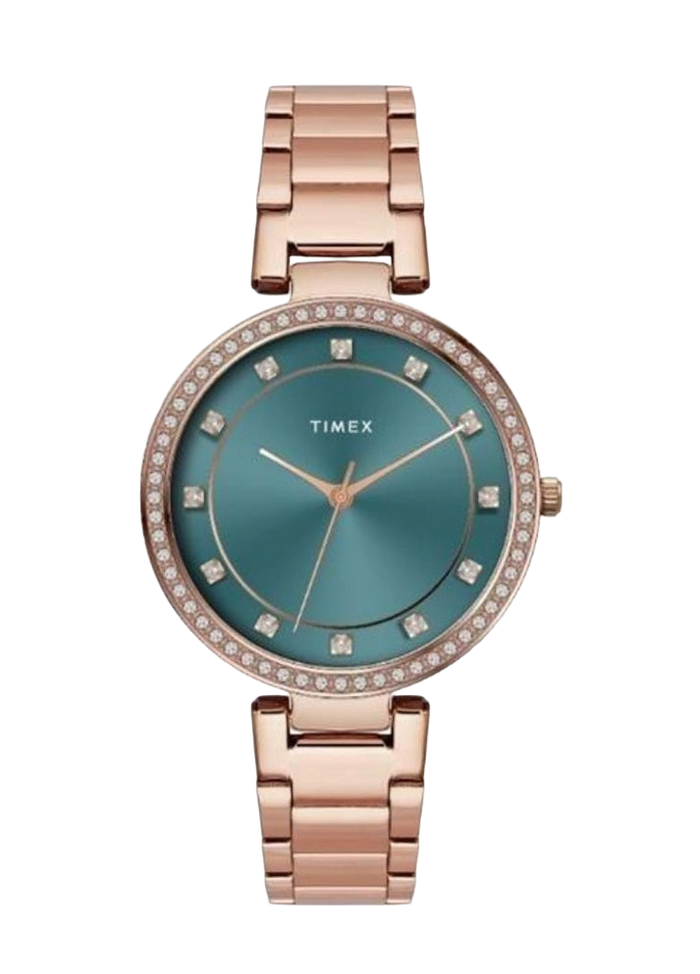 Timex Teal Dial Women's Watch, TWEL18727