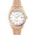 Timex Trend 36mm White Round Dial Analog Women's Watch, TW2W32200UJ