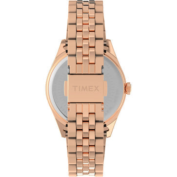 Timex Trend 36mm White Round Dial Analog Women's Watch, TW2W32200UJ